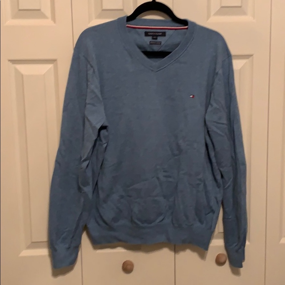 TH Long Sleeve V neck sweater